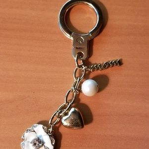 Kate Spade white Flower KeyChain